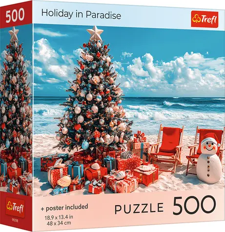 TREFL Puzzle Vánoce v ráji / 500 dílků / 48 x 34 cm