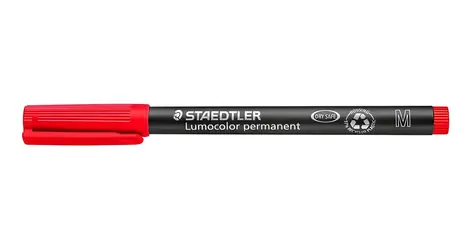 Staedtler Lumocolor 317 M červená / Popisovač / Permanentní / 1 mm / OHP