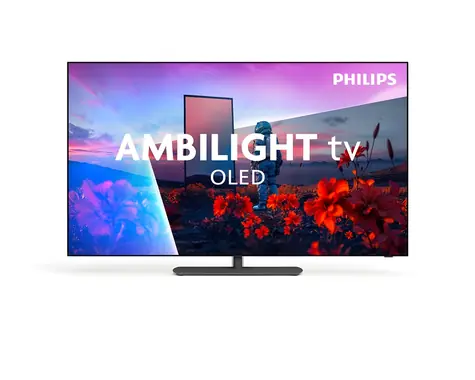 55" Philips 55OLED811/12 šedá / Televizor / OLED / 4K UHD / Google TV / Wi-Fi 6 / 70W repro