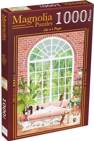 MAGNOLIA Puzzle Kočičí útočiště / 1000 dílků / 48 x 68 cm
