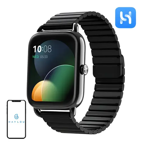 Haylou RS4 Plus černá / Chytré hodinky / 1.78" AMOLED / IP68 / BT 5.1 / 105 sport. režimů