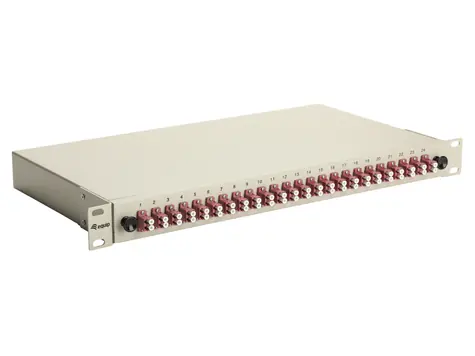 Equip Spojovací box 24x LC Duplex OM4 / Optický spojovací box / 24 portů / OM4 multimode / 1U / 19"