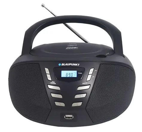 BLAUPUNKT BB7BK černá / Rádiomagnetofon / FM PLL / CD / MP3 / USB / AUX / kazety