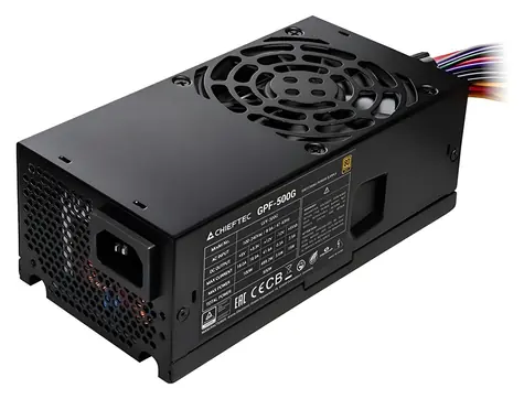 Chieftec Smart GPF-500G černá / Zdroj / TFX / 500W / 80 PLUS Gold / aktivní PFC