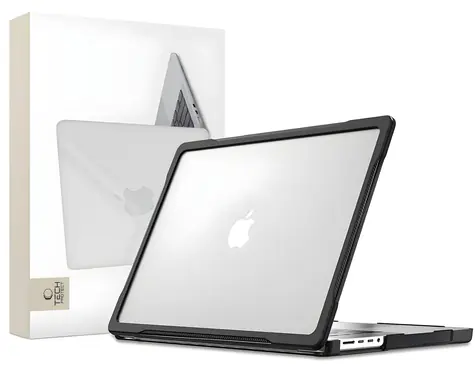 Tech-Protect Velar transparentní černá / Ochranné pouzdro / MacBook Pro 16" 2021/2023/2025/2026