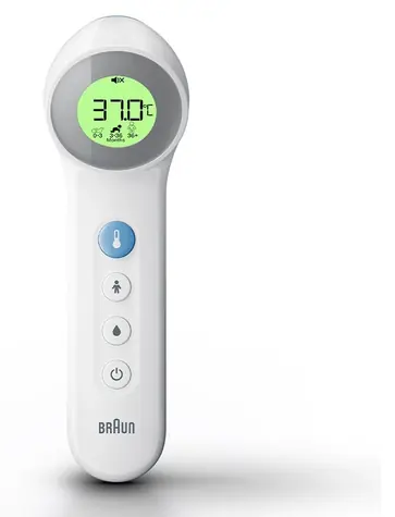 Braun Sensian 7 BNT400WE bílá / Teploměr na čelo / Age Precision / 3v1 / 2x AAA