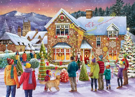 GIBSONS Puzzle Vánoční výzdoba / 1000 dílků / 68 × 49 cm