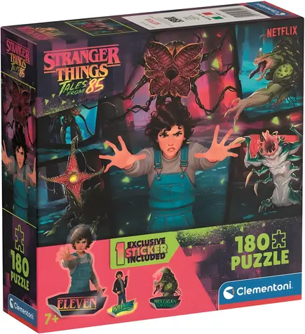 CLEMENTONI Puzzle Stranger Things Tales from '85: Nepřátelé / 180 dílků / 48,5 x 33,5 cm