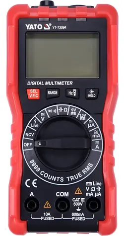 YATO YT-73094 / Multimetr digitální / True RMS / NCV / LIVE / LCD 9999