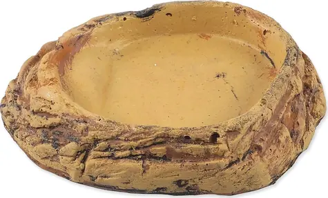 Repti Planet Teraristická miska béžová / Miska / pryskyřice / 17,5 × 14 × 3,5 cm
