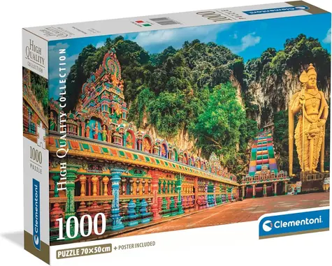 CLEMENTONI Puzzle Malované jeskyně Batu / 1000 dílků / od 14 let