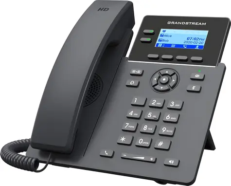 Grandstream GRP2602 / VoIP telefon / 4x SIP účet / 2,21" LCD displej / 2x LAN 10/100