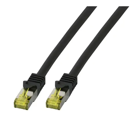 EFB Cat6A/Cat7 S/FTP černá / Patch kabel / 2 m / RJ-45 / LSZH