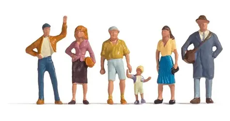 NOCH Sada figurek Chodci / H0 (měřítko 1:87) / 6 ks / od 14 let