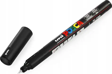 POSCA PC-1MR / Popisovač / Sada 16 ks / Kulatý hrot 0,7 mm / Rychleschnoucí