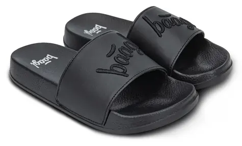 BAAGL Pantofle Logo Black vel. 33 / Protiskluzová EVA podrážka / Lehký materiál