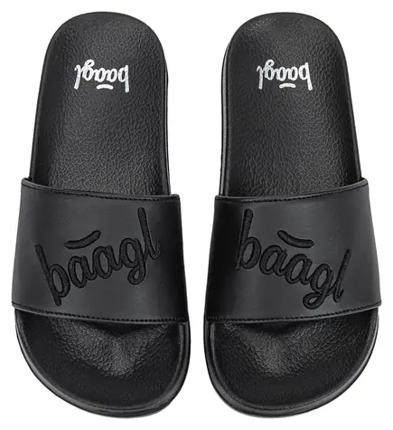 BAAGL Pantofle Logo černá vel. 39 / Pantofle / protiskluzová podrážka