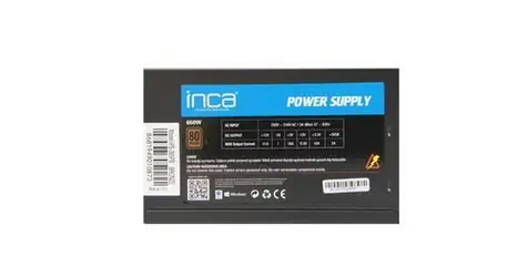 INCA IPS-065PB černá / Zdroj / ATX 650W / 80 PLUS Bronze / nemodulární / 120mm ventilátor