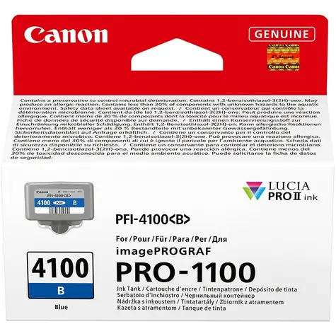 Canon PFI-4100B / Inkoustová cartridge / imagePROGRAF PRO-1100 / modrá / 80 ml