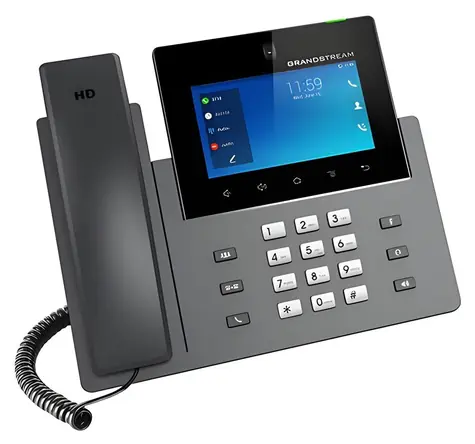 Grandstream GXV3450 / IP video-telefon s Androidem / PoE+ / WiFi / 5" dotykové LCD / 16x SIP / Bluetooth