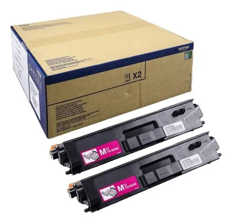 Brother TN-900MTWIN fialová / Toner / duopack 2× 6.000 stran / MFC-L9550CDWT, HL-L9200CDWT