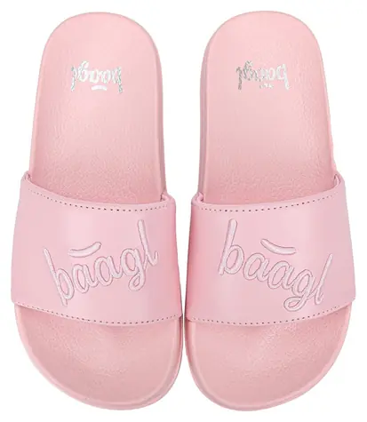 BAAGL Pantofle Logo Pink / Pantofle / vel. 28