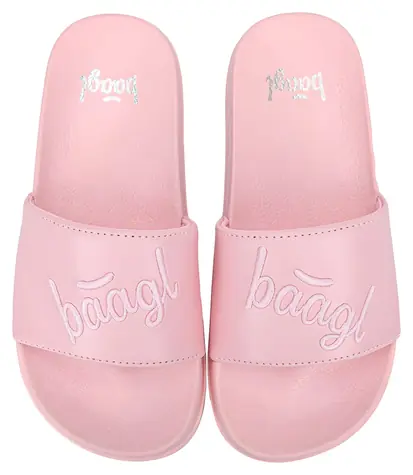 BAAGL Pantofle Logo Pink vel. 35 / Protiskluzová EVA podrážka