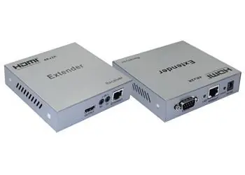 PremiumCord HDMI HDBaseT extender 100 m / HDMI extender / 4K / Over IP / 1 vysílač na více přijímačů