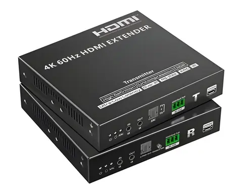 PremiumCord HDMI extender na 80m / HDMI extender / 4K 60Hz / 10G LAN / Nekomprimovaný / Over IP