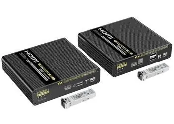 PremiumCord Optický KVM HDMI extender na 40km / KVM extender / 4K 60Hz / 4:4:4 / HDR / Over IP
