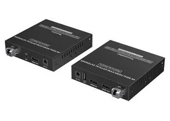 PremiumCord Optický HDMI KVM extender 4K 60Hz / Extender / 4:4:4 / až 40 km / IR / RS232 / Audio 3,5mm