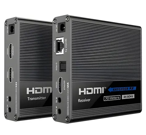 PremiumCord HDMI 2.0 extender 70 m 4K 60Hz / HDMI extender / Kaskádové zapojení