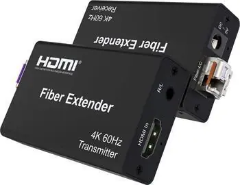 PremiumCord optický HDMI extender 20 km / HDMI extender / 4K 60Hz / 4:4:4 / HDR