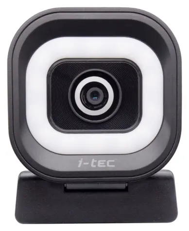 i-tec SOLOMON 700 STREAM černá / Webová kamera / 4K / LED osvětlení / PDAF autofocus / Stereo mikrofon