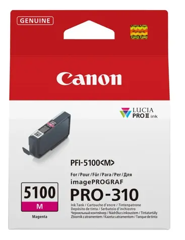 Canon PFI-5100M purpurová / Cartridge / imagePROGRAF PRO-310 / 14,4 ml / Originální