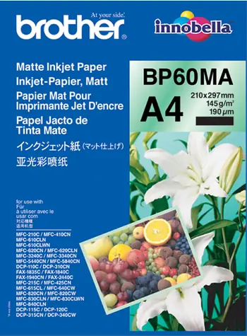 Brother BP60MA / Papír / matný / A4 / 25 listů / 145 g/m2