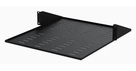 StarTech Police pro 2-sloupový rack 19" černá / Police / 2U / nosnost 34 kg