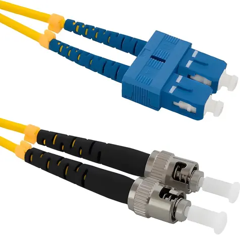 Qoltec 54060 Optický patchcord SC/UPC-ST/UPC / Singlemode / Simplex / 2 m