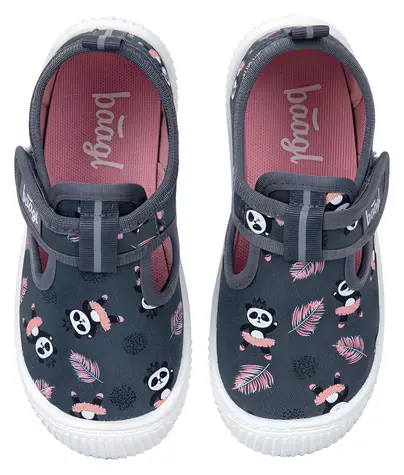 BAAGL Přezůvky Panda vel. 32 / Suchý zip / Protiskluzová podrážka