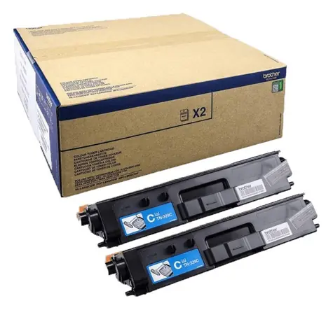 Brother TN-329CTWIN / Originální toner / HL-L8350CDW, MFC-L8850CDW / 2× 6 000 stran / modrá