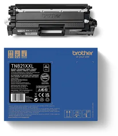 Brother TN-821XXLBK černá / Toner / Originální / 15 000 stran / MFC-L9670CDN, MFC-L9630CDN