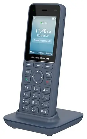 Grandstream WP826 šedo-černá / VoIP telefon / WiFi 6 / 3x SIP účet / 2,4" displej / Bluetooth