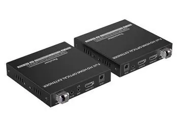 PremiumCord optický HDMI extender 40 km / HDMI extender / Over IP / Full HD 1080p / IR / RS232 / Audio 3,5mm