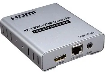 PremiumCord khext120-5 / Přijímač/vysílač HDMI extenderu / over IP / 4K