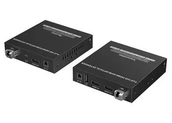 PremiumCord Optický HDMI KVM extender Full HD Over IP / Extender / 1080p / až 40 km / IR / RS232 / Audio 3,5mm