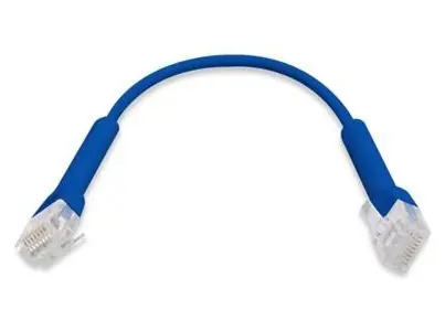 Ubiquiti U-Cable-Patch-RJ45-BL-50 modrá / Patch kabel / RJ-45 / Cat6 / 0,1 m / 50 ks