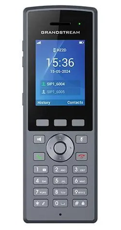 Grandstream DP735 šedá / VoIP telefon DECT / 20 SIP účtů / IP67 / 2,4" TFT displej