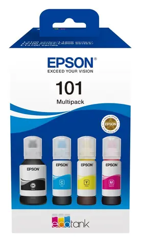 Epson 101 EcoTank / Inkoustové lahvičky / Multipack 4x 127 ml / CMYK