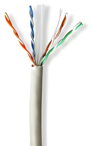 Nedis CAT6 šedá / Síťový kabel / U/UTP / Solid / 305 m / LSZH