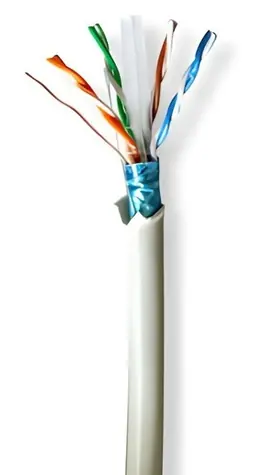 Nedis CAT6 šedá / Síťový kabel / F/UTP / Solid / 305 m / LSZH